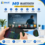 M9 Wireless Mini Keyboard 2.4G Bluetooth Touchpad Air Mouse Backlit