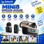 Mini8 RTS dual collar microphones for video recording and interviews