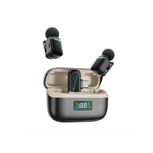 Mini8 RTS dual wireless lavalier microphone with metal condenser design