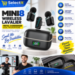 Mini8 RTS wireless condenser microphone for YouTube TikTok and streaming