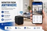 Smart WiFi Camera Charger 1080P HD with mobile app for home and office security