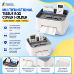 Multifunctional Square Tissue Box Cover Holder | Living Room & Office Tissue Storage Organizer