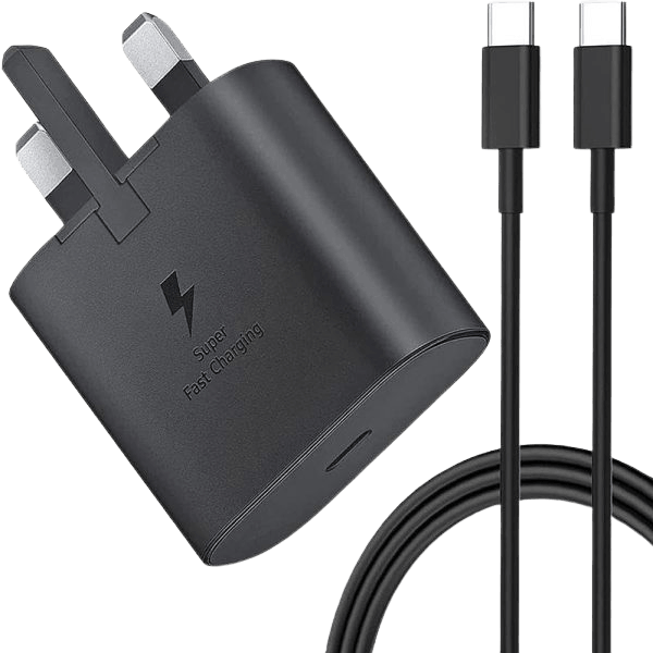 Original Samsung 45W PD PPS Super Fast Charger UK Pin GaN Adapter for Galaxy S24 Ultra S23 S22 S21 and Note20 Ultra