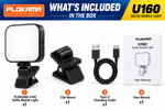 PLOKAMA U160 Selfie Mobile Light – Rechargeable LED Video & Vlogging Light