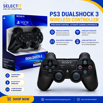 PS3 DualShock 3 Wireless Controller (Black)