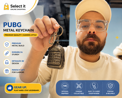 PUBG Metal Keychain | Premium PlayerUnknown's Battlegrounds Gaming Key Ring