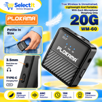 Plokama WM-60 wireless microphone with 25M transmission range