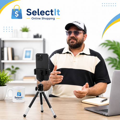 Portable Flexible Mini Tripod with Mobile Phone Holder | Adjustable Smartphone Stand for Selfies & Video Recording Youtube Vlog