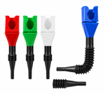 Portable Flexible Oil Drain Funnel | Spill-Free Snap Funnel for Engine Oil, Fuel & Household Liquids