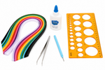 Quilling Paper & Tool Craft Kit | Colorful Quilling Strips with Quilling Tool for Card Making