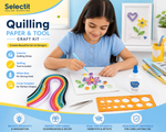 Quilling Paper & Tool Craft Kit | Colorful Quilling Strips with Quilling Tool for Card Making, Scrapbooking & DIY Art