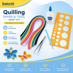 Quilling Paper & Tool Craft Kit for Card Making & DIY Art
