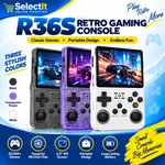 R36S Linux handheld game console with 3.5-inch IPS display