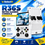 R36S portable retro gaming console with 640×480 HD display