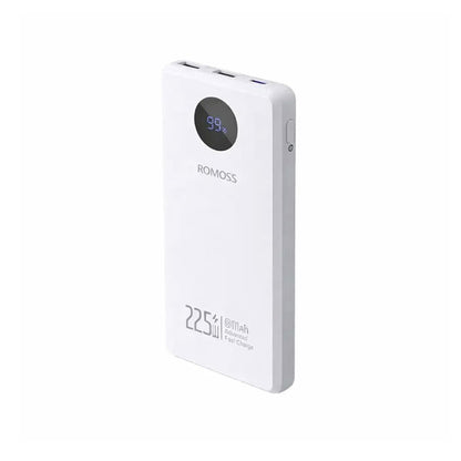 Romoss PHO10F 22.5W Fast Charging 10000mAh Power Bank with 20W PD, Smart LCD Display, and USB-C Fast Charging
