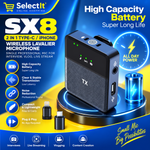 SX8 Type-C iPhone wireless collar microphone for live streaming