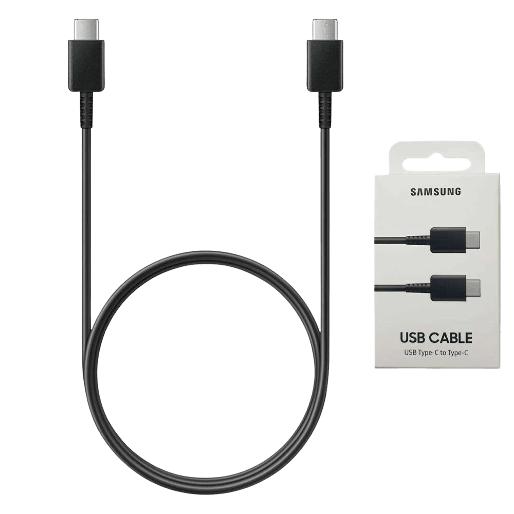Black Original Samsung Type-C to Type-C fast charging cable 100CM for Samsung Galaxy and Android devices