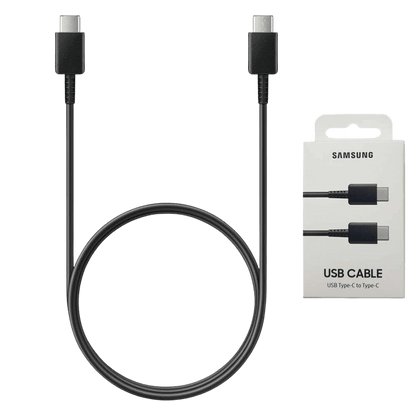 Original Samsung Type-C to Type-C fast charging cable 100CM black USB-C data cable for Samsung Galaxy smartphones and tablets
