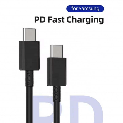 Original Samsung Type-C to Type-C fast charging cable 100CM black USB-C data cable for Samsung Galaxy smartphones and tablets