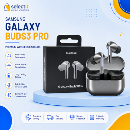 Samsung Galaxy Buds3 Pro R630 + FREE Original AKG USB Type-C Earphones | Premium Audio Bundle