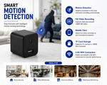 Smart WiFi Camera Charger 1080P HD with mobile app access and motion detection for home and office security