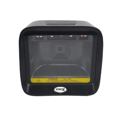 Speed-X 9700 2D CMOS Desktop Barcode Scanner with USB Connectivity, Hands-Free Auto Scan, QR Code Reader, and POS Barcode Scanner