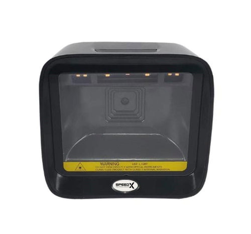 Speed-X 9700 2D CMOS Desktop Barcode Scanner | USB Hands-Free QR Code & Barcode Reader for POS