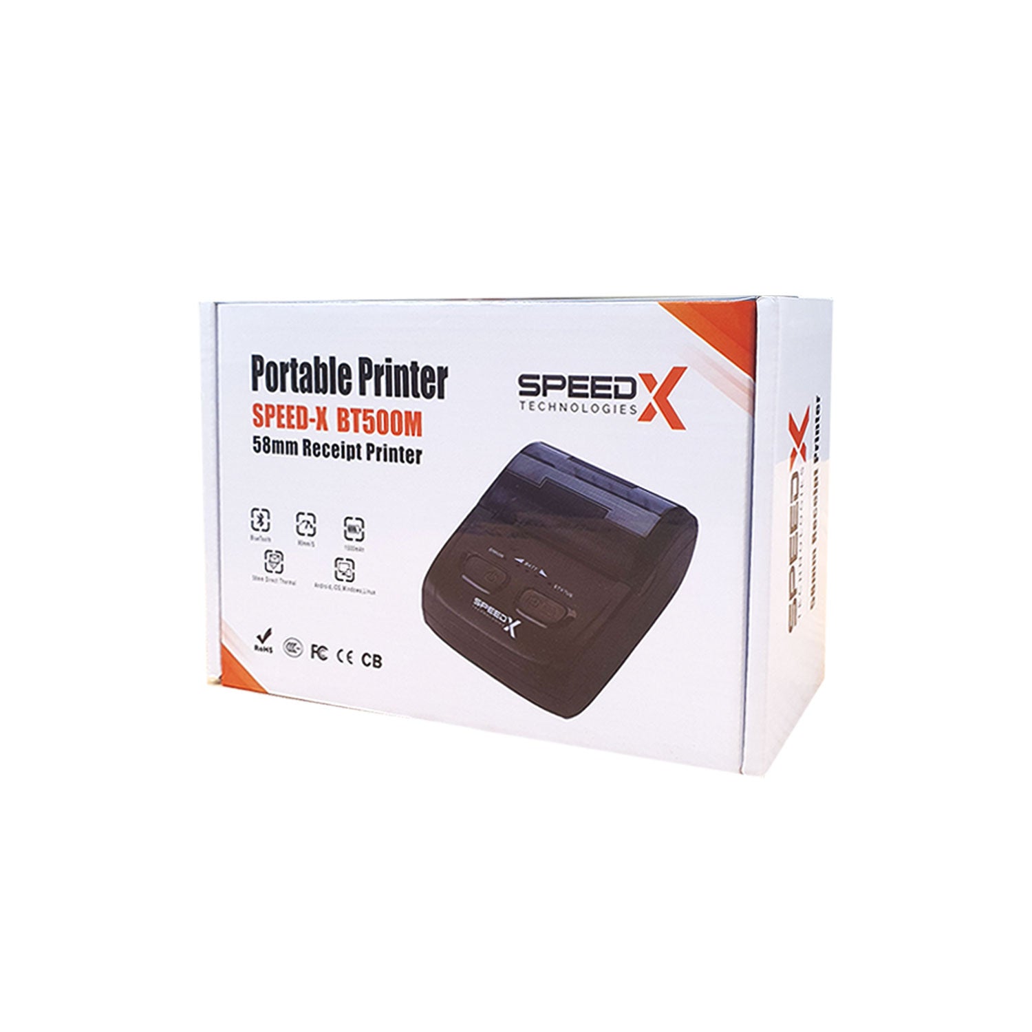 Speed-X BT500M, BT500M Printer, Speed-X Mini Printer, 58mm Thermal Printer, Bluetooth Thermal Printer,