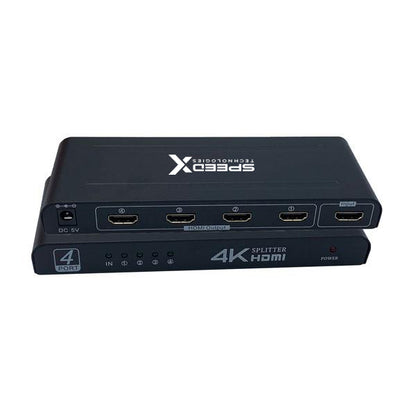 Speed-X FJ104 4 port HDMI splitter 4K
