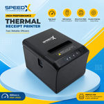 Speed-X SP-350U 80mm USB Thermal Receipt Printer with 300mm/s Printing Speed and Auto Cutter for POS Billing, Retail Stores, Restaurants, and Supermarkets