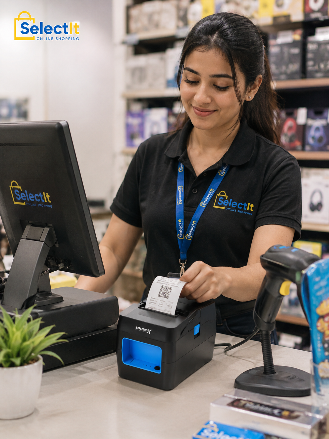 Speed-X SP-90A Bluetooth WiFi thermal receipt printer