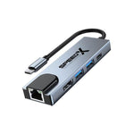 Speed-X SP-TC501 5-in-1 USB-C Multiport Hub with 4K HDMI, Dual USB 3.0, USB-C PD Charging 