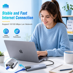 Speed-X SP-TC501 5-in-1 USB-C Multiport Hub with 4K HDMI, Dual USB 3.0, USB-C PD Charging and Gigabit Ethernet Adapter