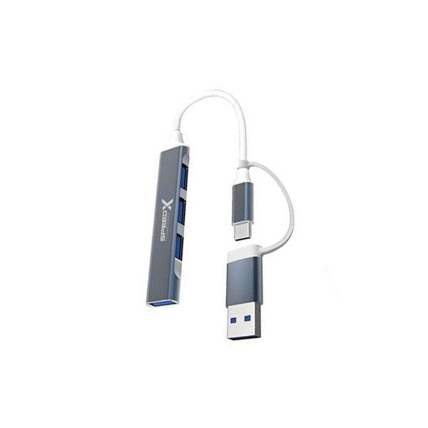 Speed-X SP-UTC41 2-in-1 4 port USB 3.0 hub
