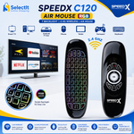 Speedx C120 Wireless Air Mouse 7 Color RGB Backlit Remote