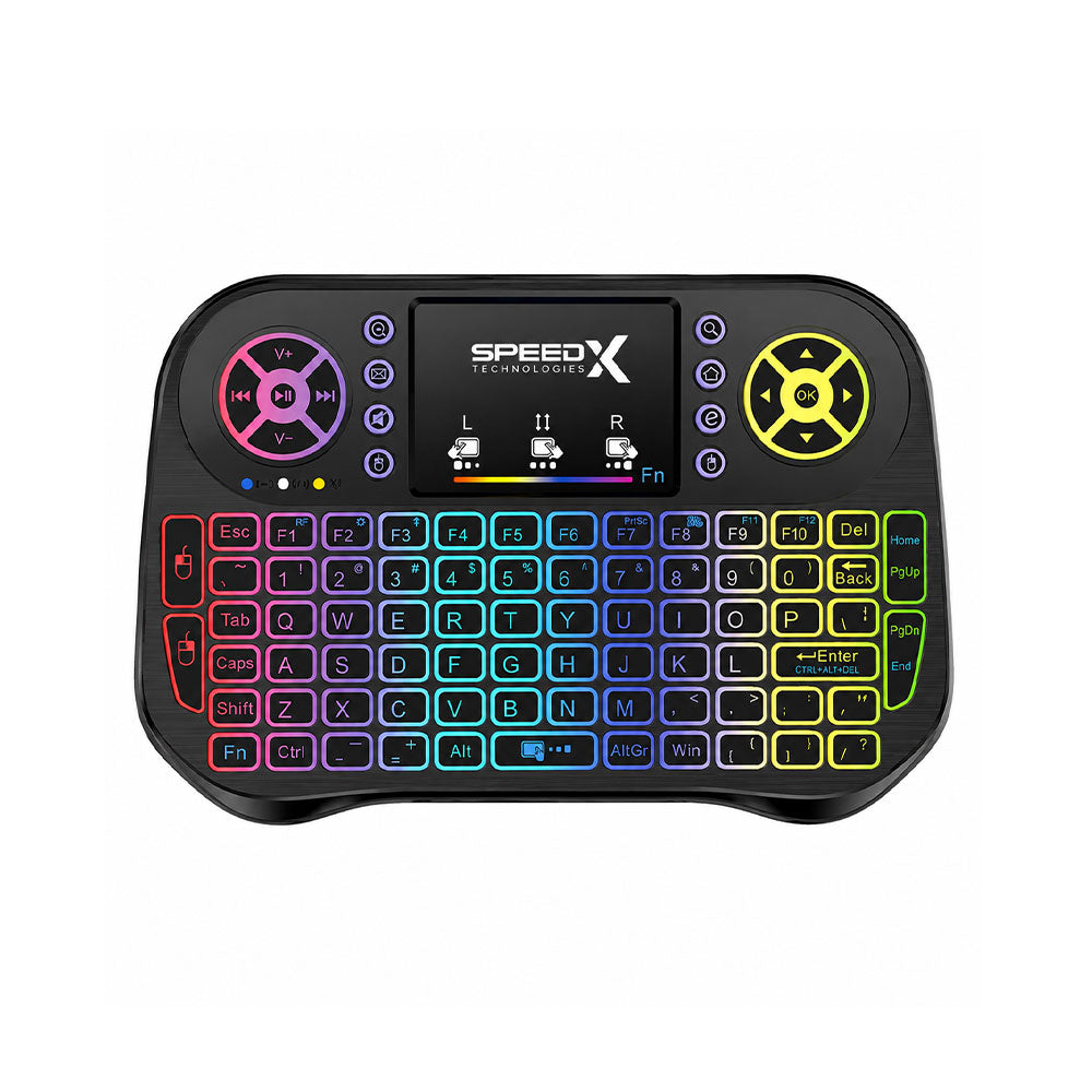 Speedx I10 Mini Wireless Bluetooth Touchpad Keyboard 7 Color Backlit