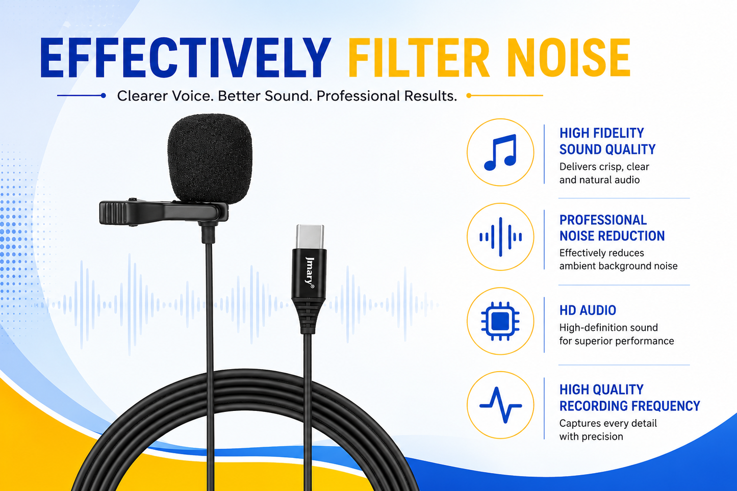 Type-C Professional Lavalier Microphone for Android 