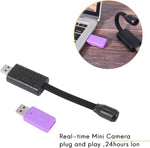 V380 U21 HD mini WiFi USB camera 1080P wireless security camera with motion detection AI human detection loop recording and mobile app live monitoring