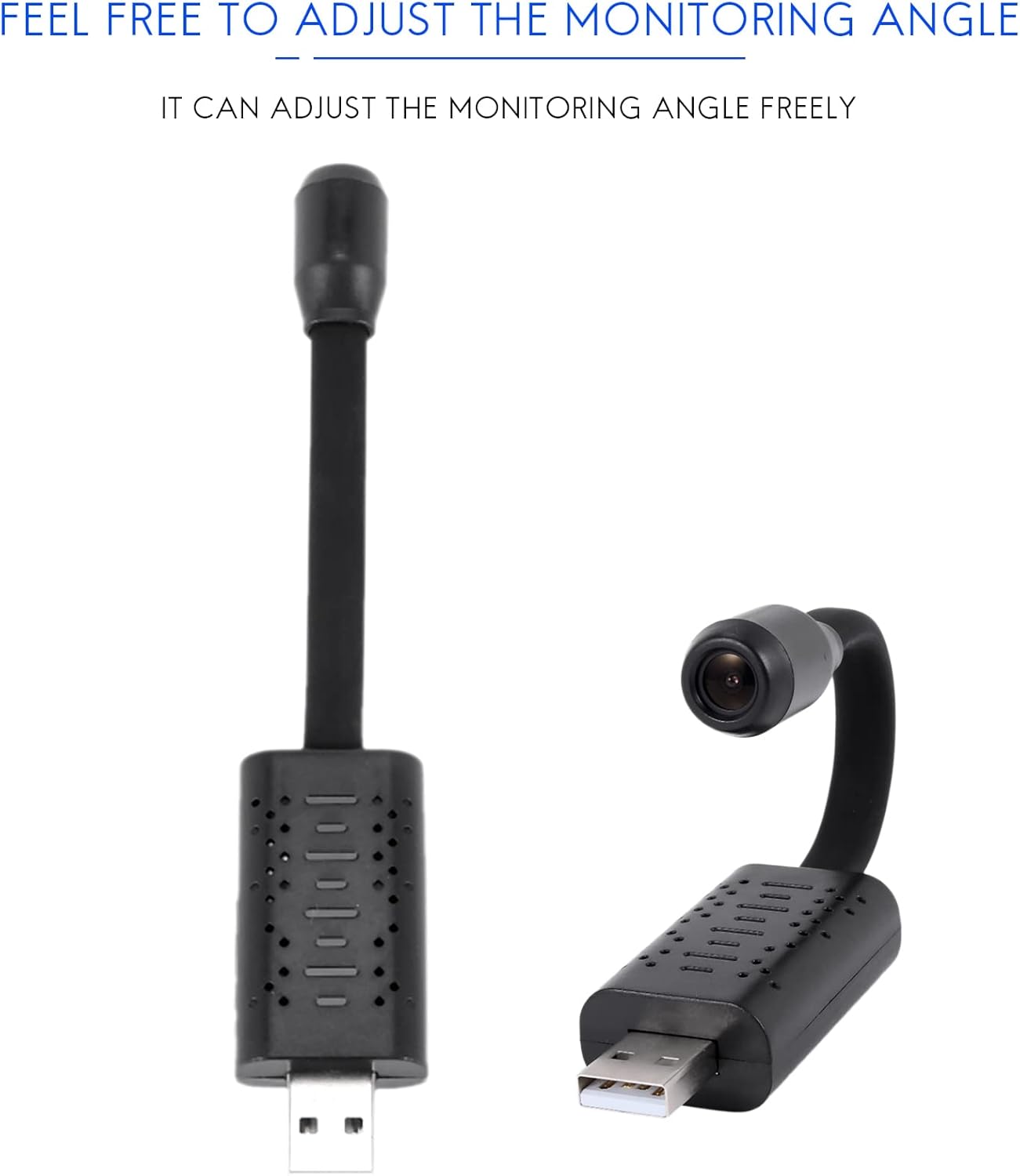 V380 U21 HD mini WiFi USB camera 1080P wireless security camera with motion detection AI human detection loop recording and mobile app live monitoring