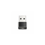 USB-A female to USB Type-C male converter adapter for charging and data transfer