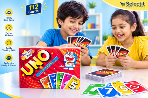UNO Card Game | 112 Cards | Classic Family Party Card Game for Kids & Adults