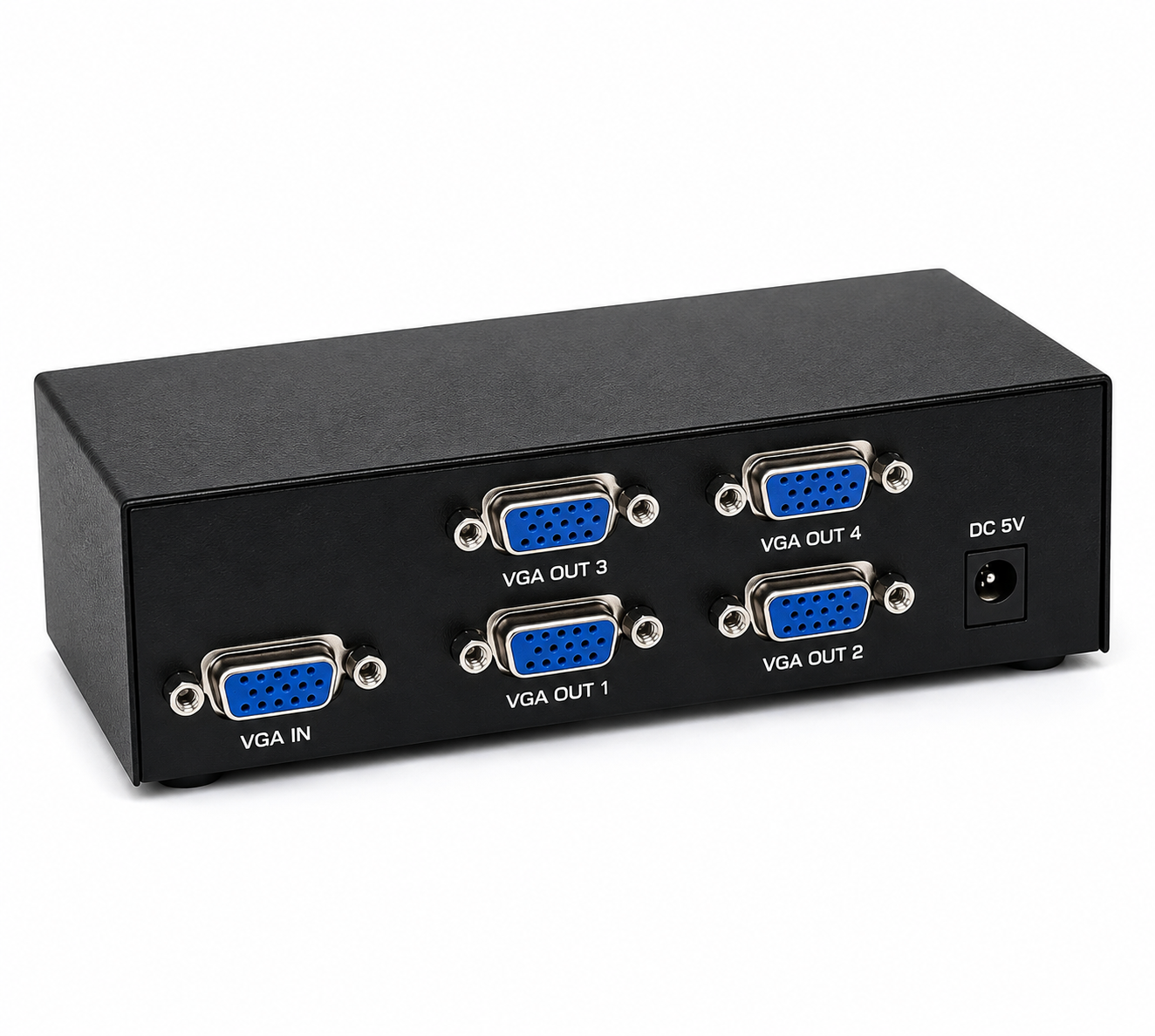 VGA Splitter 4 Port, 4 Port VGA Splitter, VGA Splitter 200MHz, VGA Video Splitter,