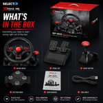 What's in the box - racing wheel set