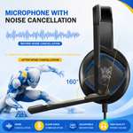 Wired Stereo Gaming Headset True Noise Cancellation, Usb+3.5mm Audio Plug For Ps4/pc/xbox One Controller/laptop