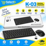 Wireless K03 gaming keyboard for computer setup