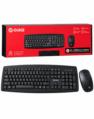 OIJIGE KM100 40P Wireless Keyboard & Mouse Combo Set | 2.4GHz USB Wireless Keyboard and Mouse