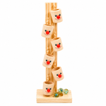 Wooden Clown Ball Rolling Game | Montessori Educational Balance Toy for Kids