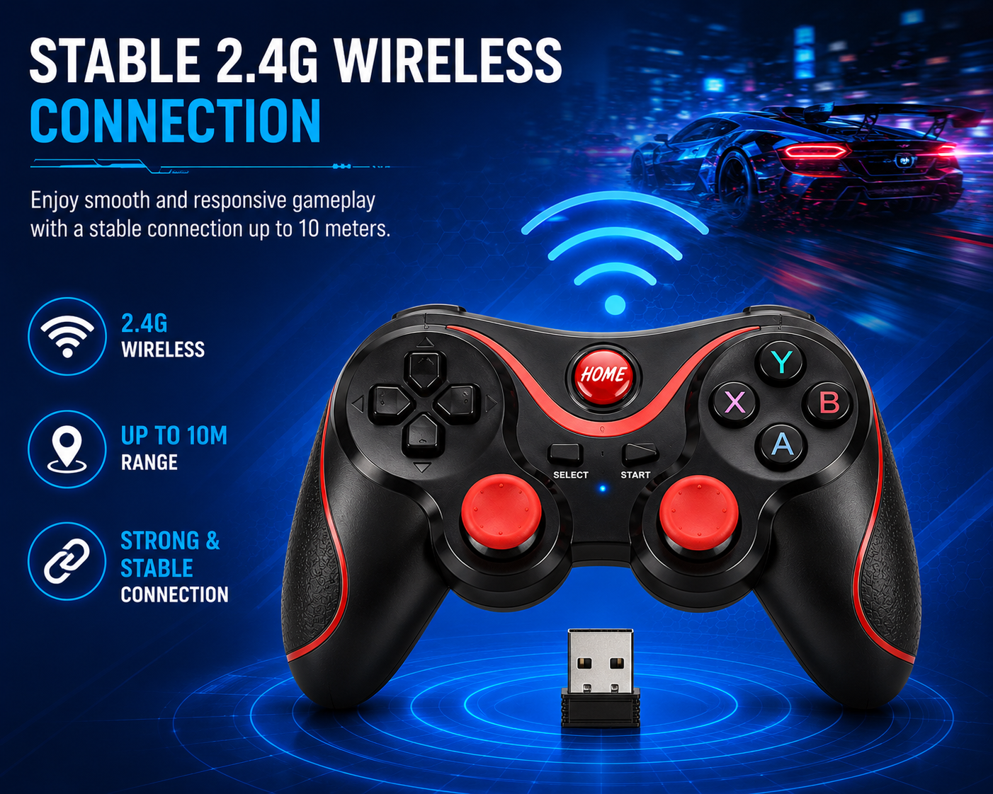 X3 Wireless Controller Motion Control Gaming