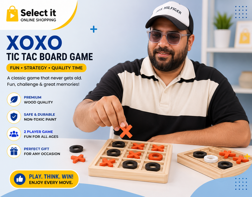 XOXO Tic Tac Toe Board Game | Classic Strategy Game for Kids & Family
