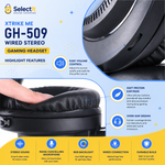 XTRIKE ME GH-509 Wired Stereo Gaming Headset with RGB Backlight